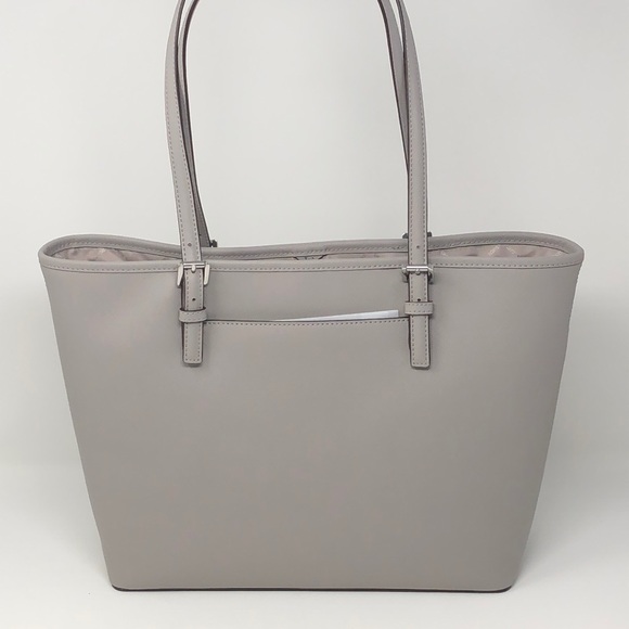 NWT Michael Kors Jet Set travel leather Ash gray - Picture 6 of 8